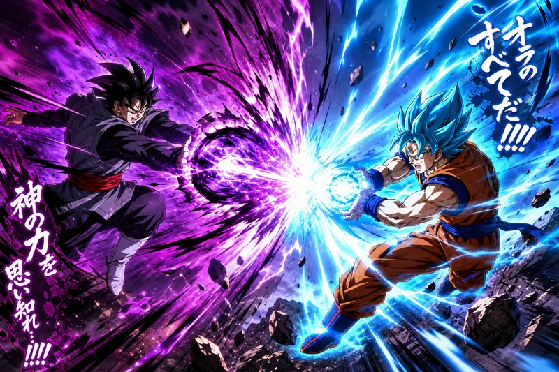 Example result for Anime Battle Scene