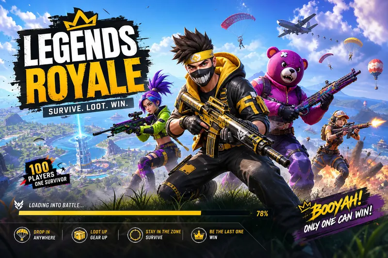 Example result for Fortnite Style Loading Screen
