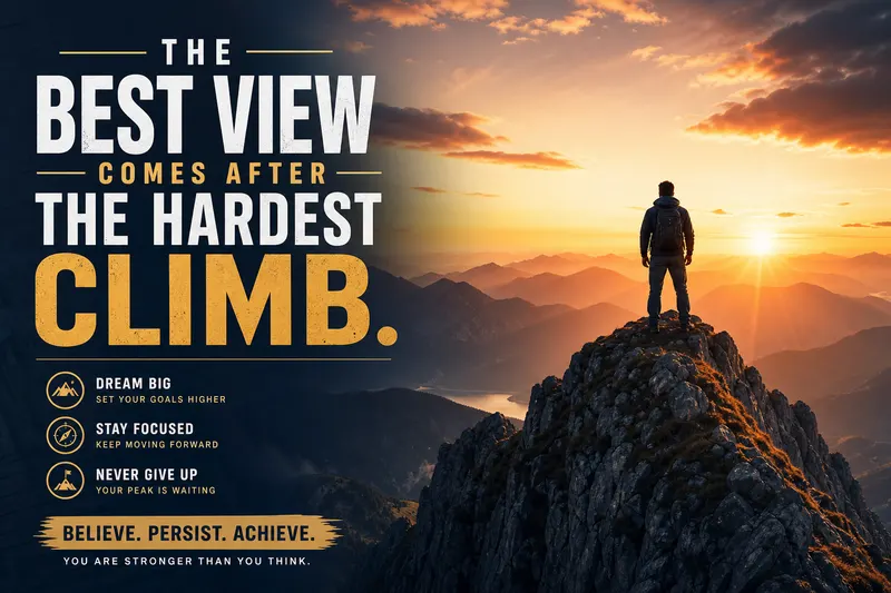 Example result for Motivational Poster Design