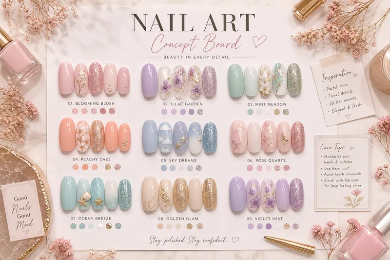 Example result for Nail Art Concept Board