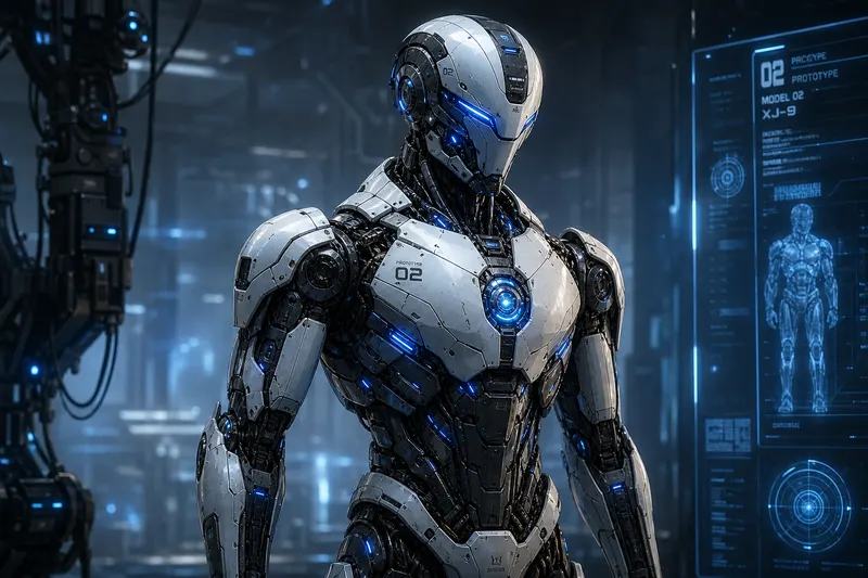 Example result for Sci-Fi Robot Concept Art