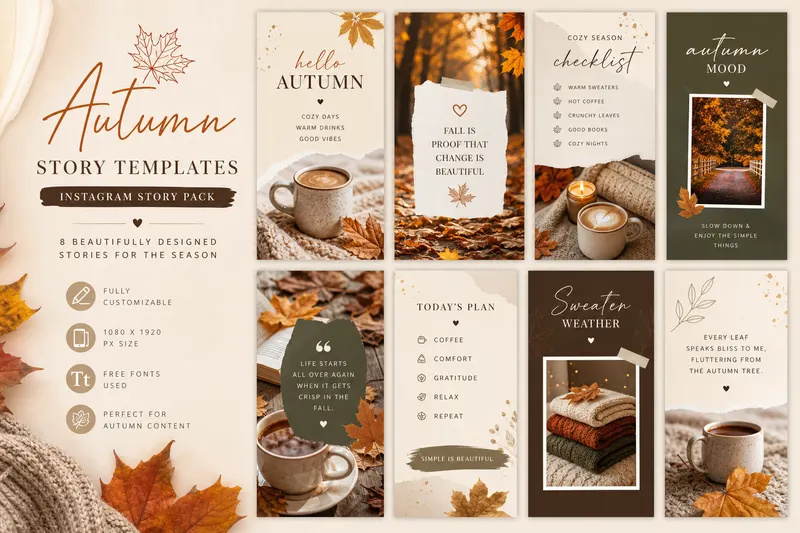 Example result for Seasonal Instagram Story Pack