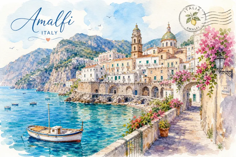 Example result for Watercolor Travel Postcard
